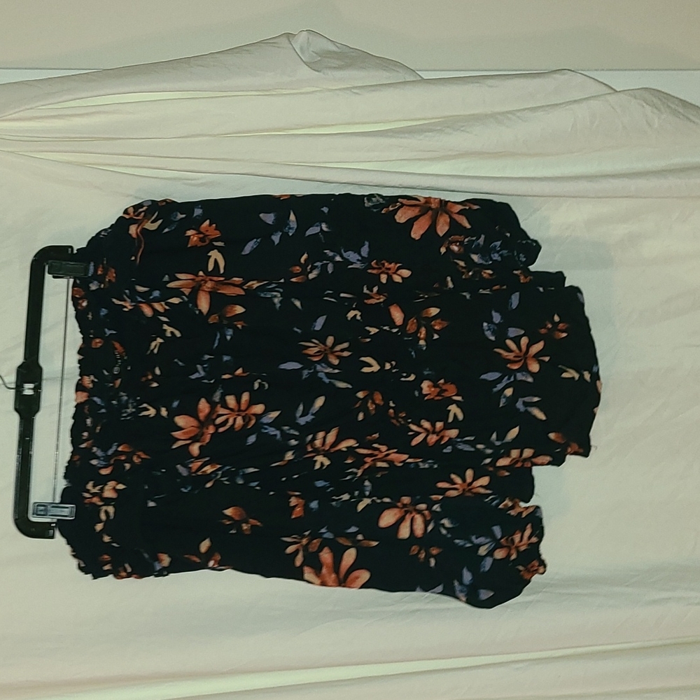Navy off shoulder blouse